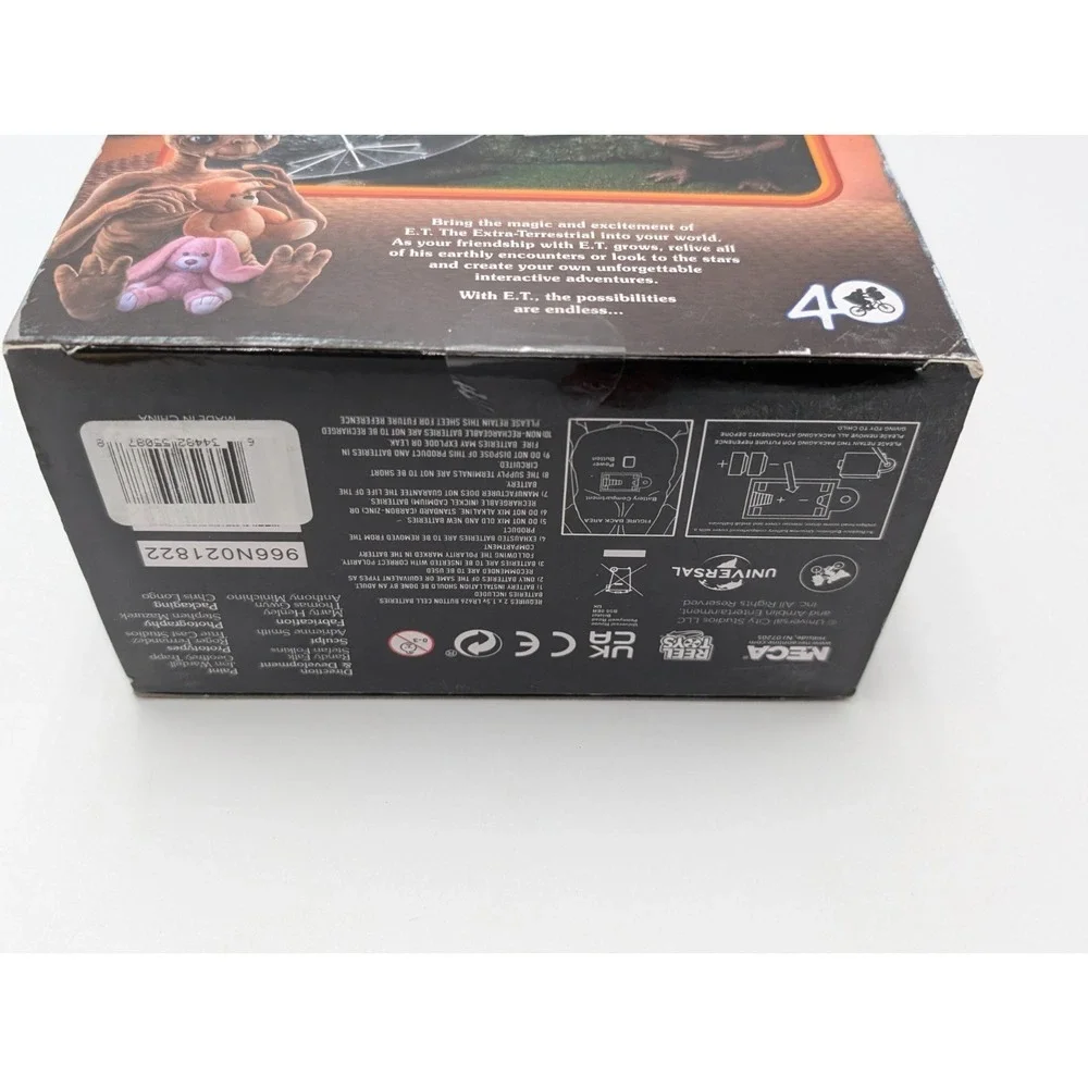 NECA‎ ultimate E.T. deluxe 40th anniversary light up LED chest